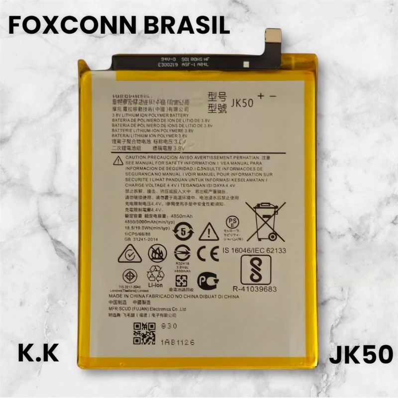 BAT COMPATIVAL G10 / G20 / G30 / G31 / G9 PLAY / G8 POWER LITE (JK50) ORI NOVA COM GARANTIA 90 DIA