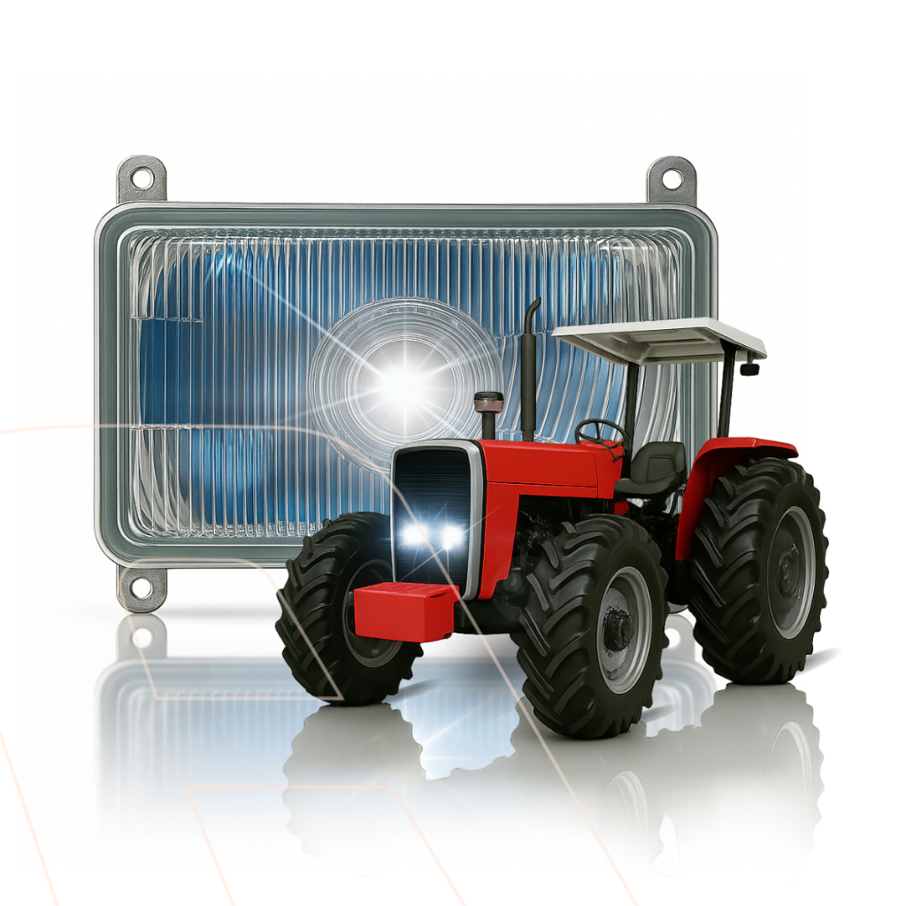 Farol Dianteiro Compatível Trator Massey Ferguson L-200 -  Sem Lâmpada - 3410451 - 1 Unidade