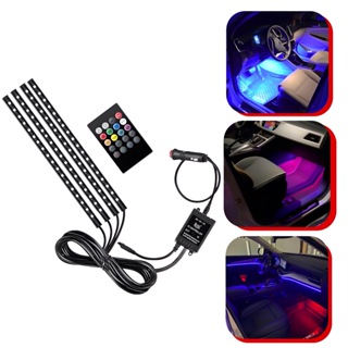 Luz Led Neon Rgb Cores Ambiente Interno Automotivo Tuning Com Sensor Rítmico 12v em Oferta na Shopee