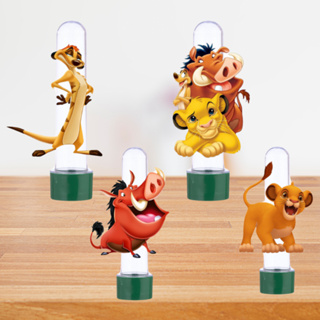 Kit com 10, 20 ou 30 Tubetes Personalizado para Aniversário Rei Leão, Tag para Tubete, Apliques 3D para tubete em Oferta na Shopee