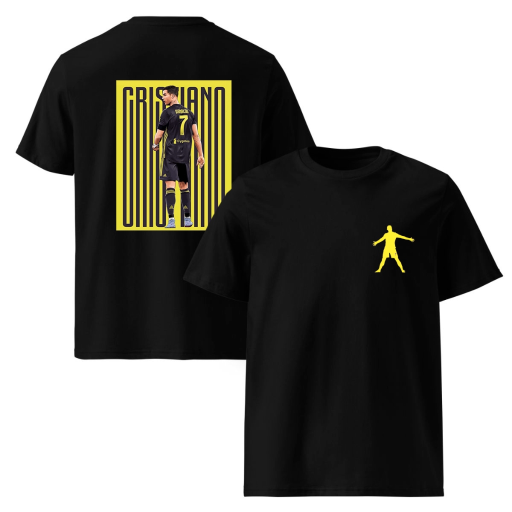 Camisa Camiseta Cristiano Ronaldo Cr7 Personalizada Futebol Unissex Premium Infantil Frente e Costa Menino Menina