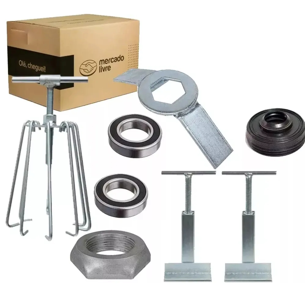 Kit - Saca Agitador/Chave Porca/Saca Cesto para Lavadora Ge 15kg -Compativel