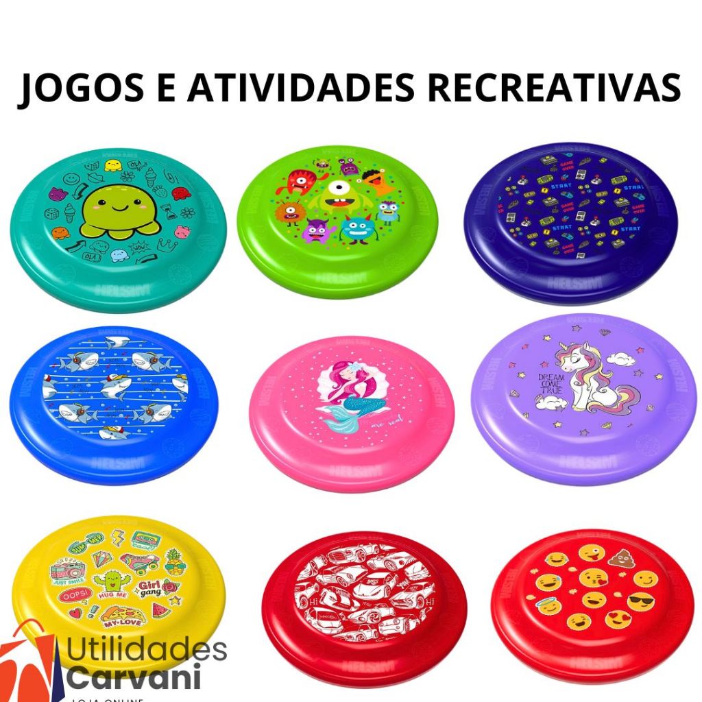 Kit Frisbee HX24 Disco Voador – Modelos Variados | Diversão ao Ar Livre para Toda a Família em Oferta na Shopee