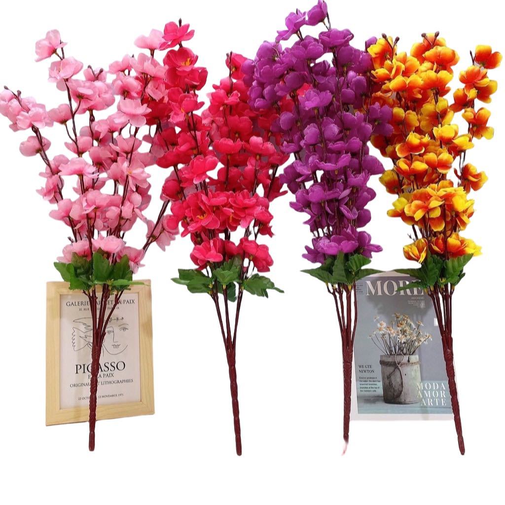 Buquê de flor de pêssego com 7 ramos em Oferta na Shopee