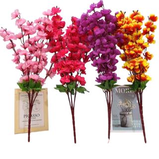 Buquê de flor de pêssego com 7 ramos em Oferta na Shopee