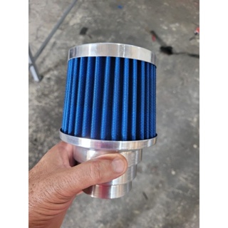 FILTRO DE AR ESPORTIVO DUPLO FLUXO MÉDIO + ABRACADEIRA em Oferta na Shopee