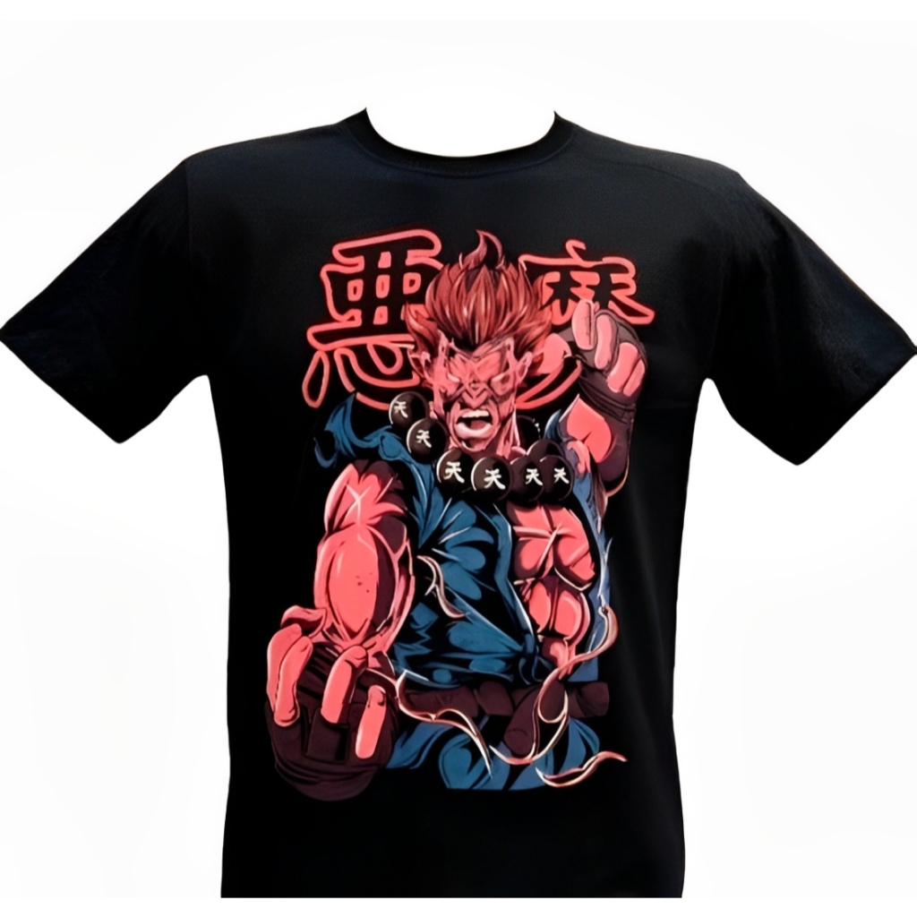 Camiseta unissex Akuma Street Fighter Gamer Geek Nerd algodao Promocao