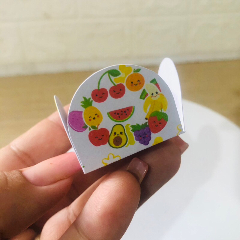 Forminha Personalizada para Doces Finos Brigadeiro 4 Pétalas Festa Frutinhas | Aniversário