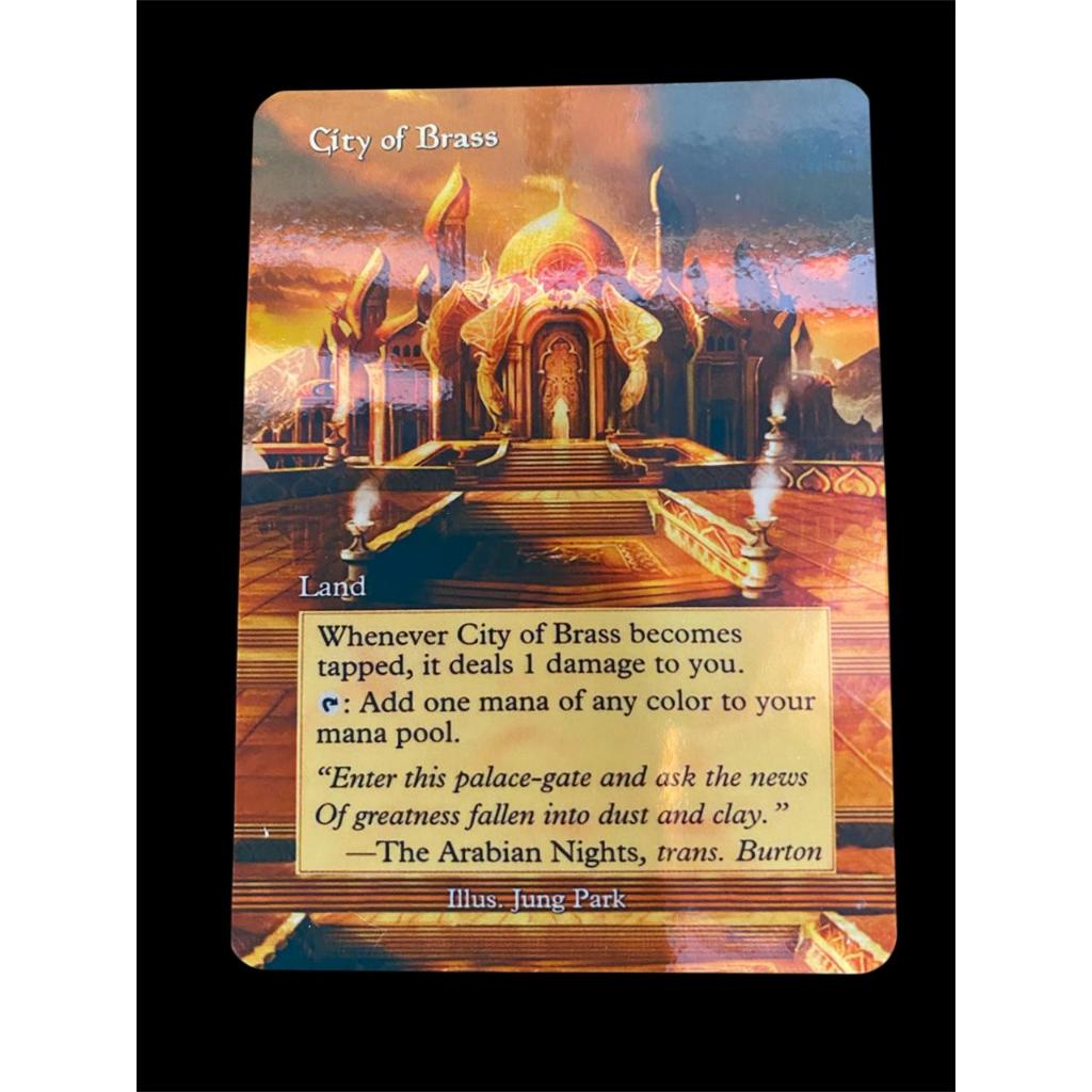 Carta de Magic the Gathering - Cidade de Bronze - FOIL Dourado - Proxy Customizada MTG