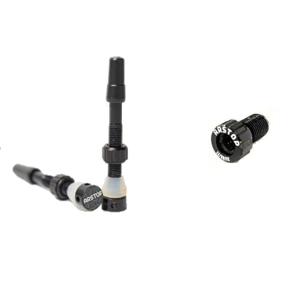 Válvula Tubeless Arstop Núcleo Removível + Chave Remoção Núcleo