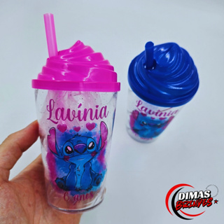 Copos Personalizados 300ML Twister Com Tampa Chantilly - Stitch (Todos os Temas) em Oferta na Shopee