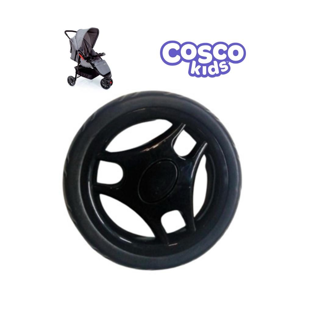 Roda Traseira Para Carrinho de Bebê Toffy Cosco Breeze Infanti Delta Voyage Original - Unidade