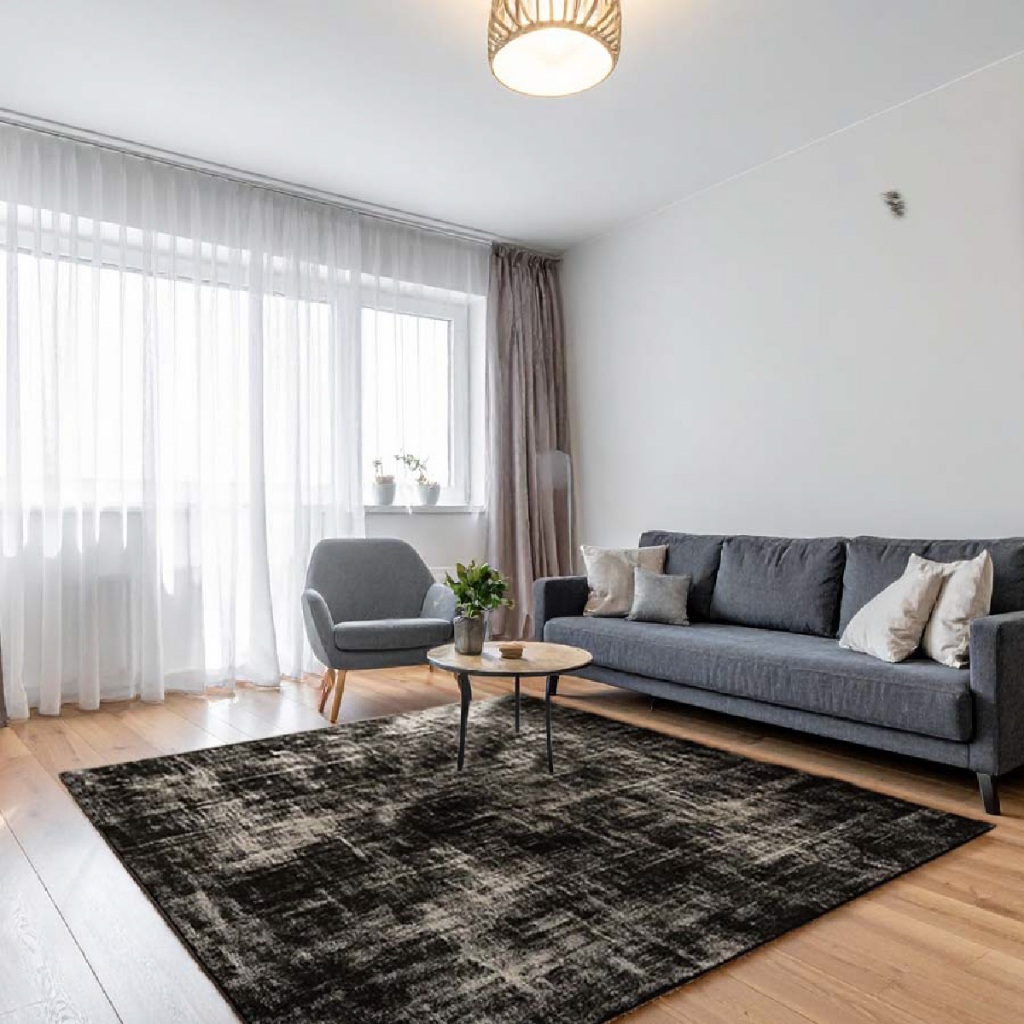 Tapete Jacquard Geométrico 2,00x1,40m Antiderrapante Para Sala Quarto Decorativo Macio Lavável Grande Moderno