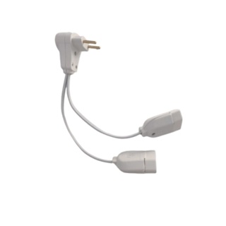 Adaptador Para Tomada 90 Graus Duplo 10a /20a 2x1,5mm  Profissional Reforçado em Oferta na Shopee
