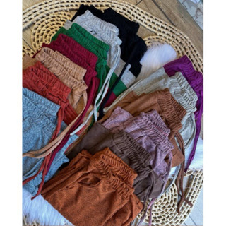Calça Pantalona com elástico na cintura e bolso - Lanzinha Inverno