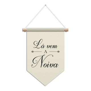 Flâmula Decorativa Casamento pajem daminha La vem a Noiva em Oferta na Shopee