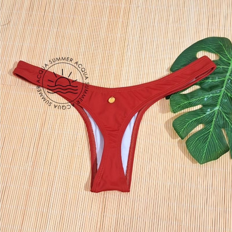 Biquíni Calcinha Fio Dental Tradicional Avulsa Moda Praia Piscina/Biquini Tanga Fio Dental/Bikini UV em Oferta na Shopee