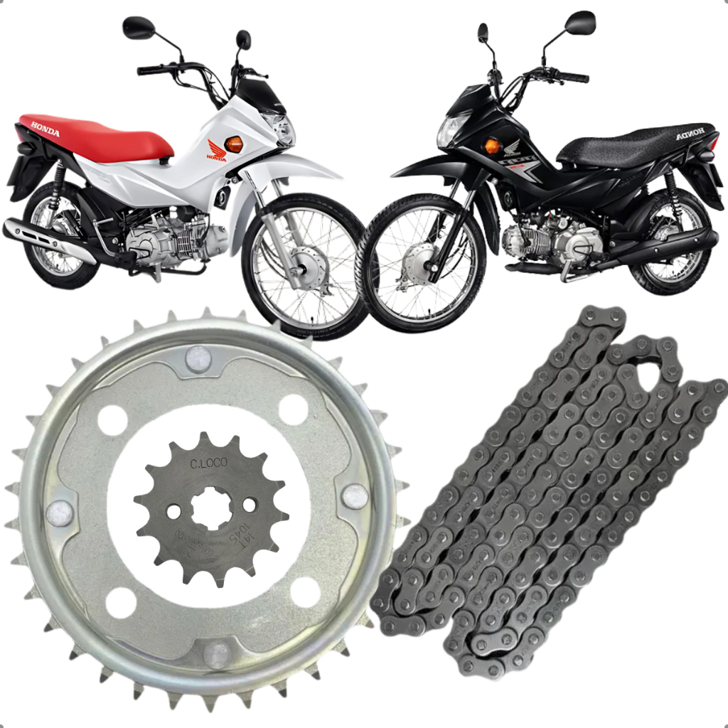 Kit Relação Pop 110i 2016 2017 2018 2019 2020 2021 2022 2023 em Oferta na Shopee