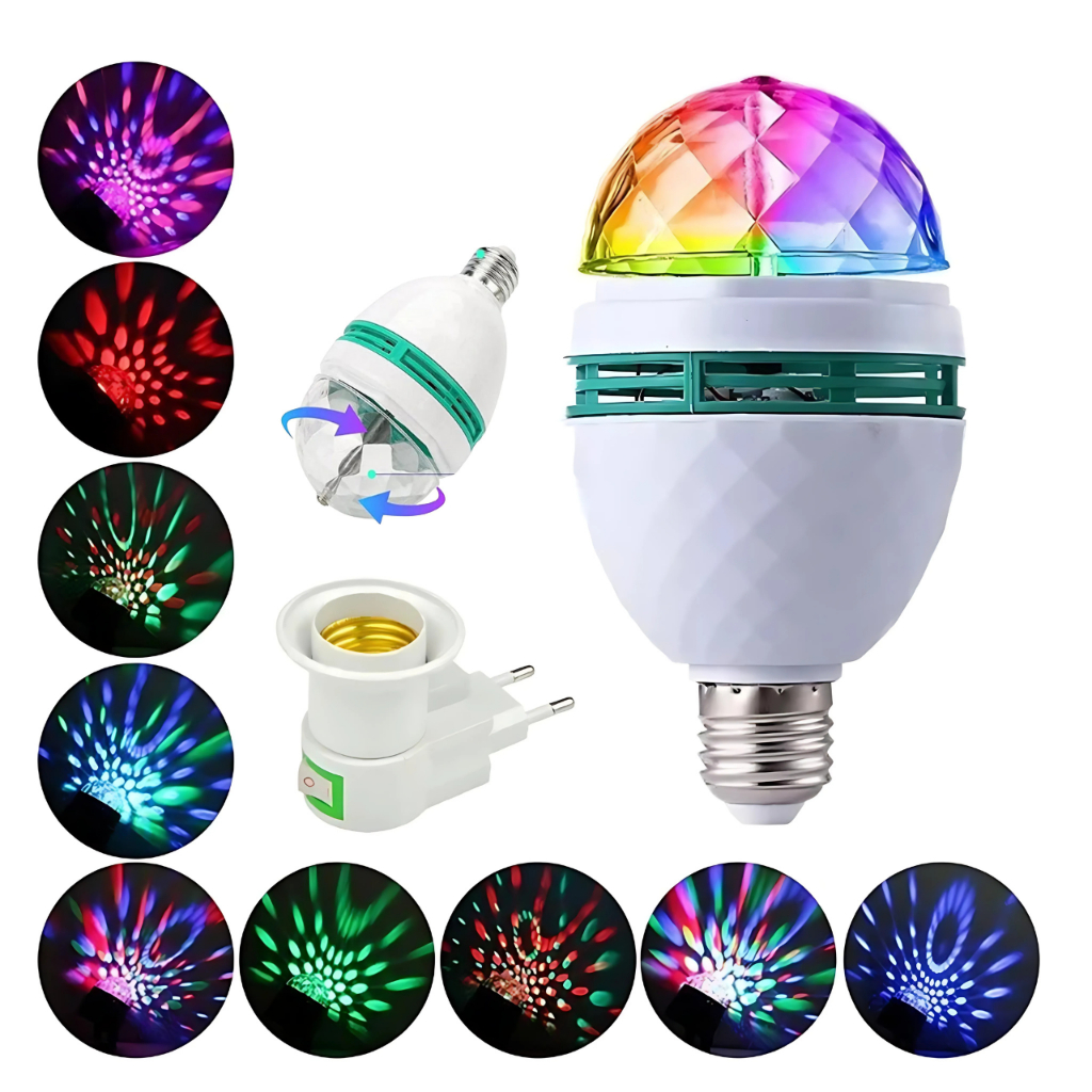 Lâmpada Led Giratória Rgb: Onde Comprar | BuscaProdutos