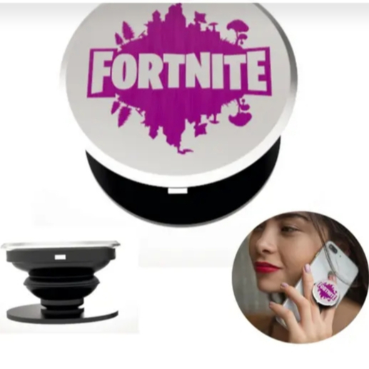 Suporte de Segurar Celular Jogo Vídeo Game Fortnite Acessórios Geek Presentes Nerd - Artesanal