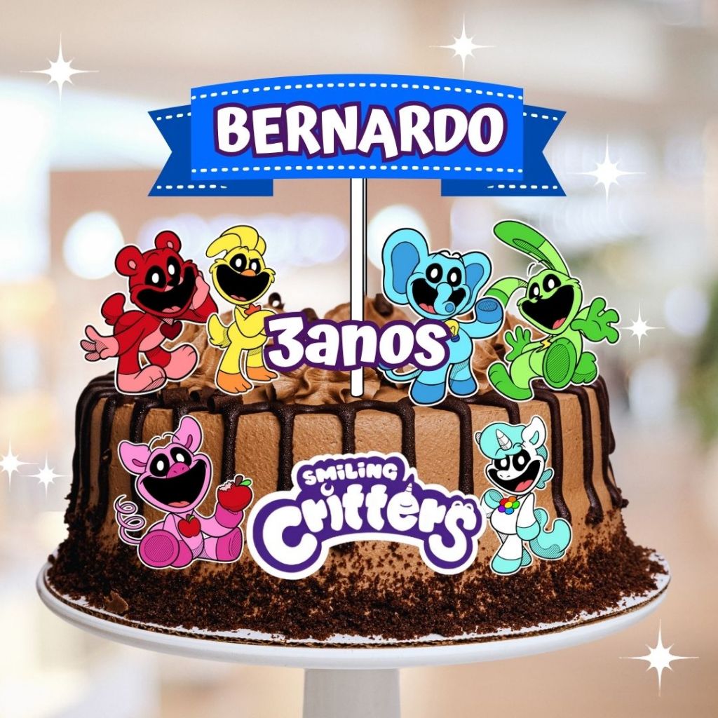 Topo de Bolo Poppy Playtime - Comprar com Melhor Preço em Padaria