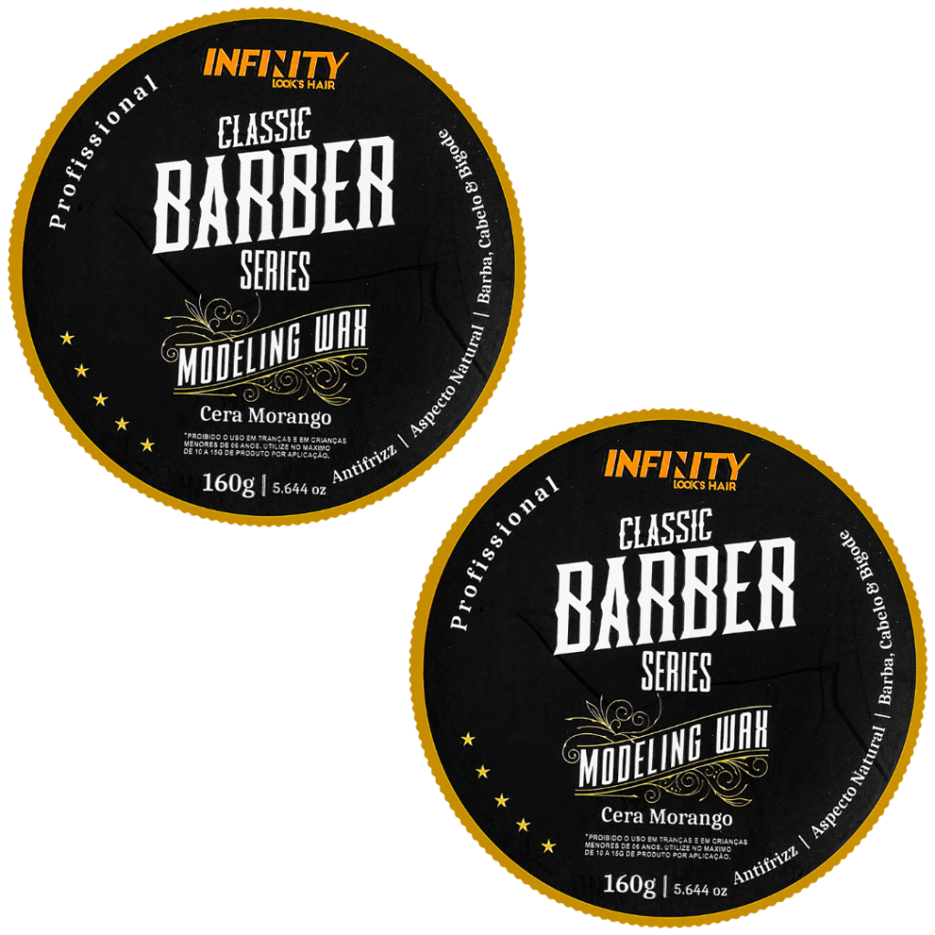 Kit 2x Cera Modeladora Morango 160g  Incolor Infinity  Anti Frizz  Alta Fixação  Efeto Brilho em Oferta na Shopee