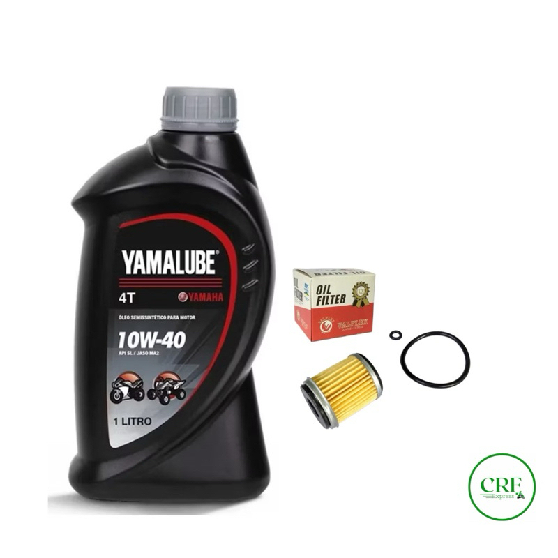 kit  Óleo Yamalube 10w40 + filtro de óleo e anéis de vedação- Lander250 -Fazer 250