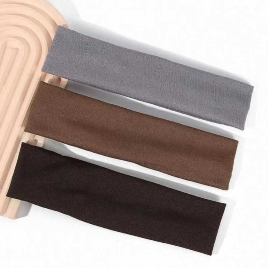 Faixas de Cabelo Penteados e Esportes Branco, Preto, Marrom Claro e Marrom Escuro — imagem 2 de 2