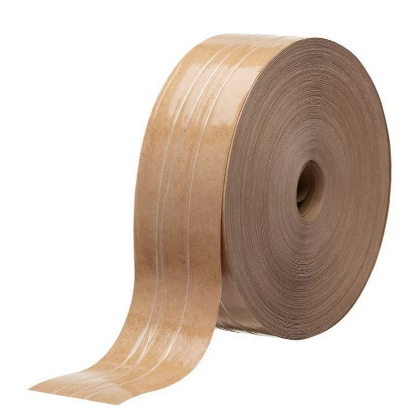 2 Fita Gomada com reforço 70mm Para Caixa de Papelão Rolo 1 Kg (cada)