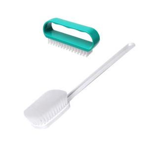 Kit Escova de Banho Com Cedas Macias + Escovinha de Unhas com Cerdas de Nylon