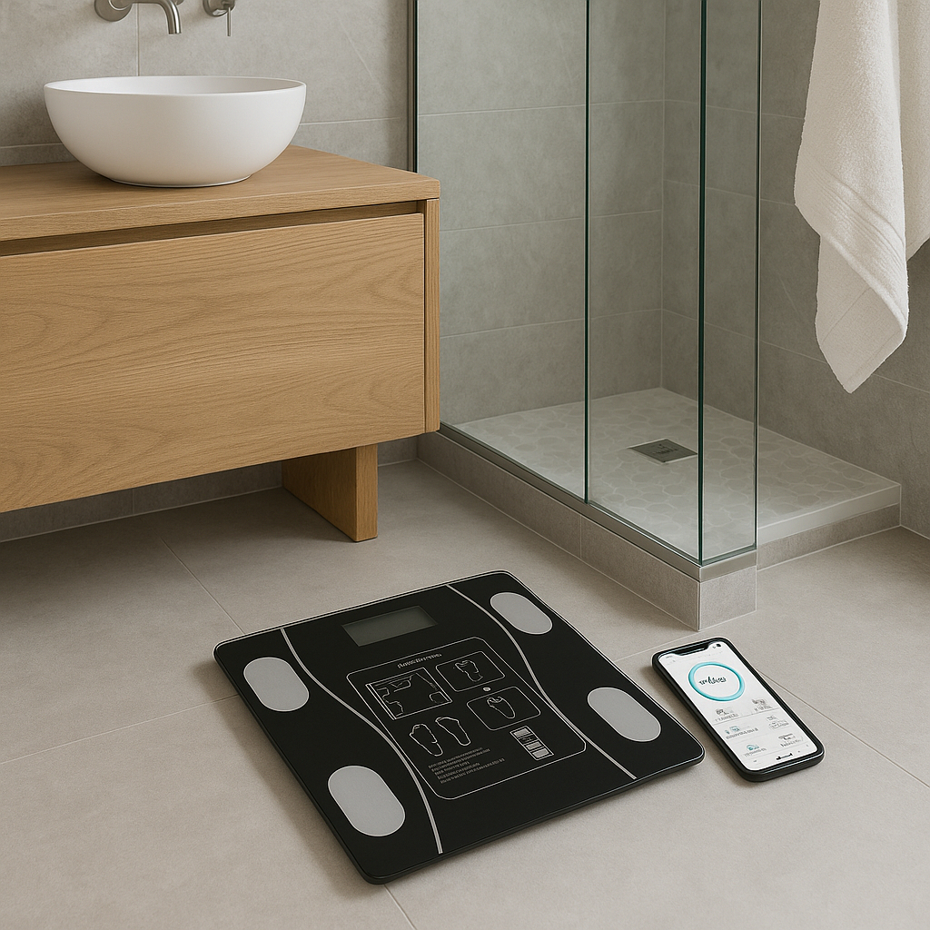 Balança Digital Profissional Corporal Bioimpedância Bluetooth Aplicativo Dieta Treino Banheiro