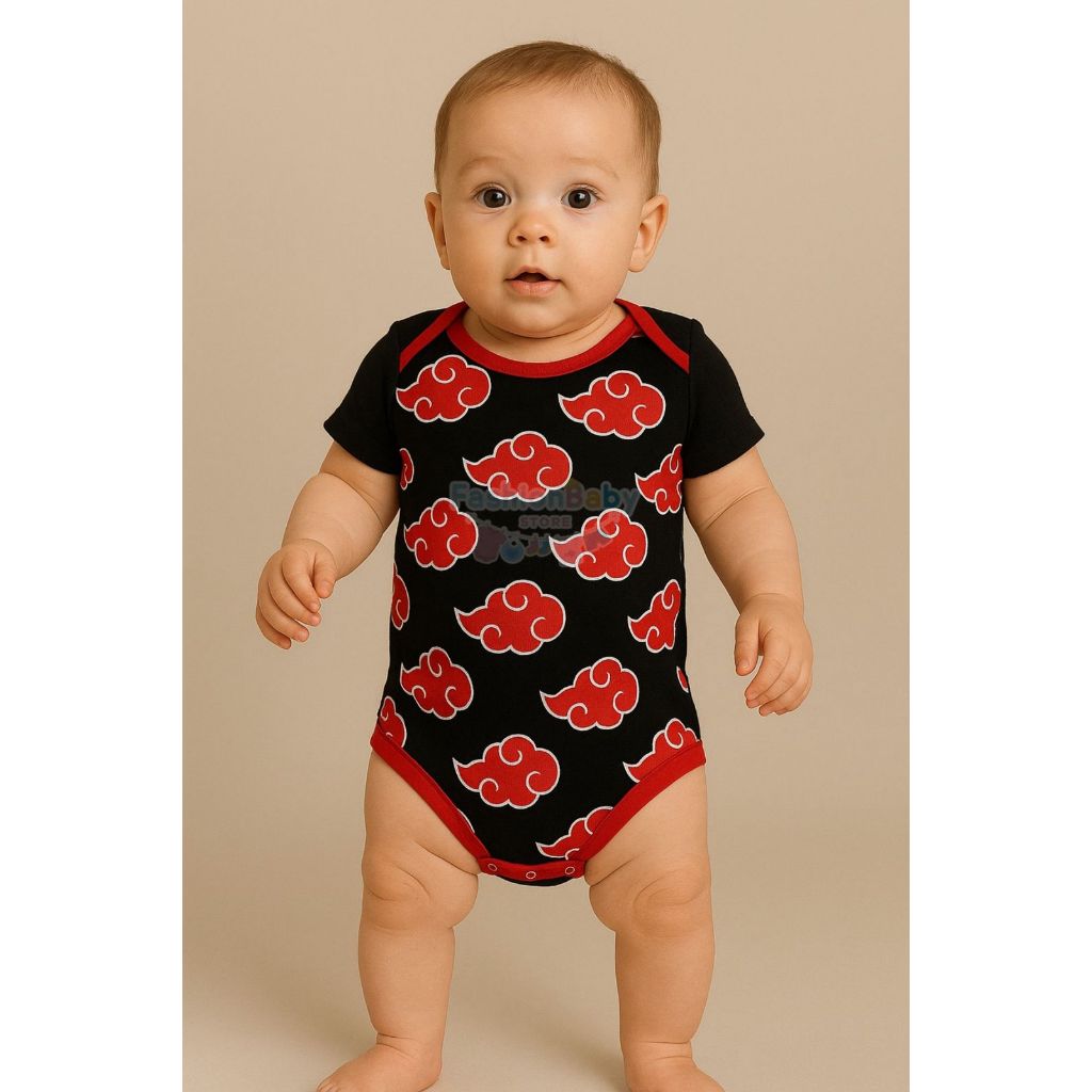Body Bebê Temático Fantasia Infantil - Akatsuki Naruto em Oferta na Shopee