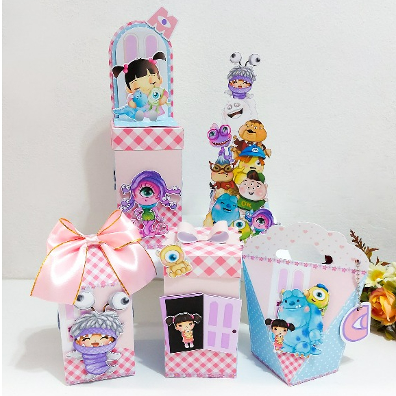 Kit Festa Monstros S.A Aquarela - Lembrancinhas Personalizada Festa de Aniversário Infantil