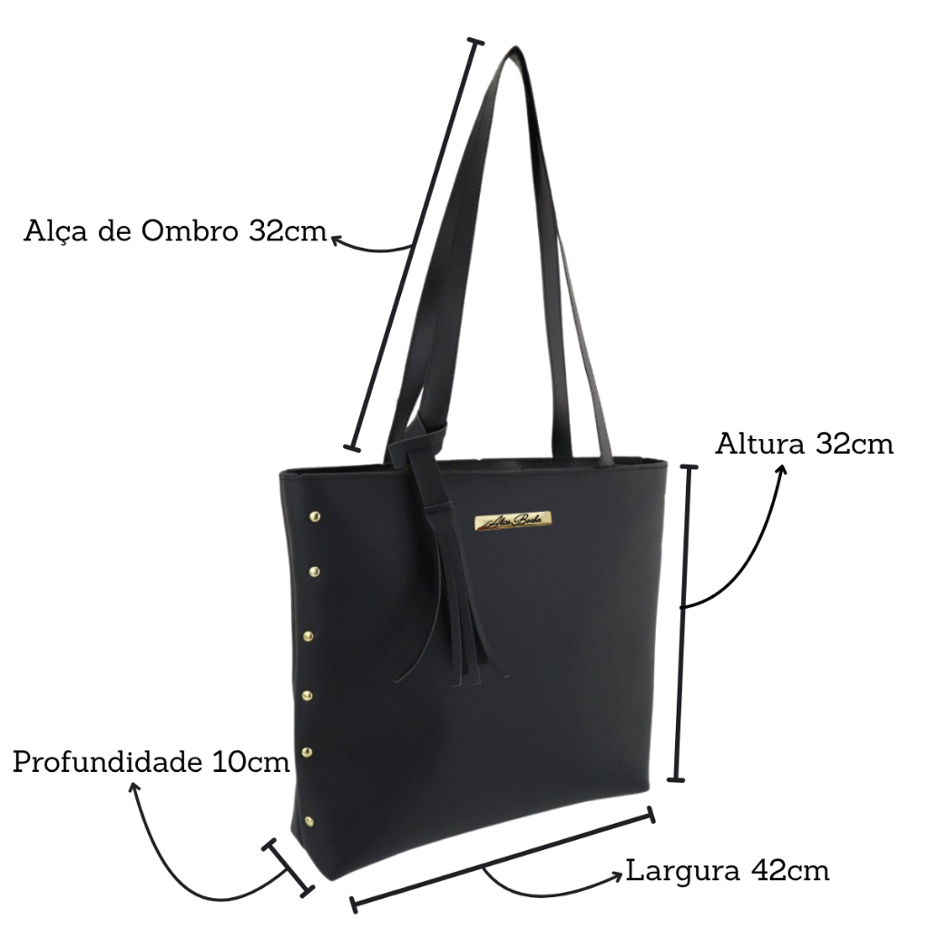 Bolsa Feminina Shopper Sacola Grande De Ombro Feminino Tiracolo Casual Espaçosa — imagem 2 de 2