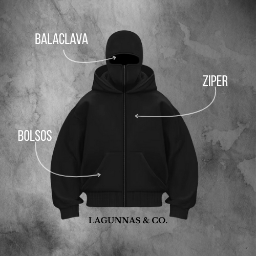 jaqueta para motoboy , frio, inverno , com balaclava e capuz lagunnas em Oferta na Shopee