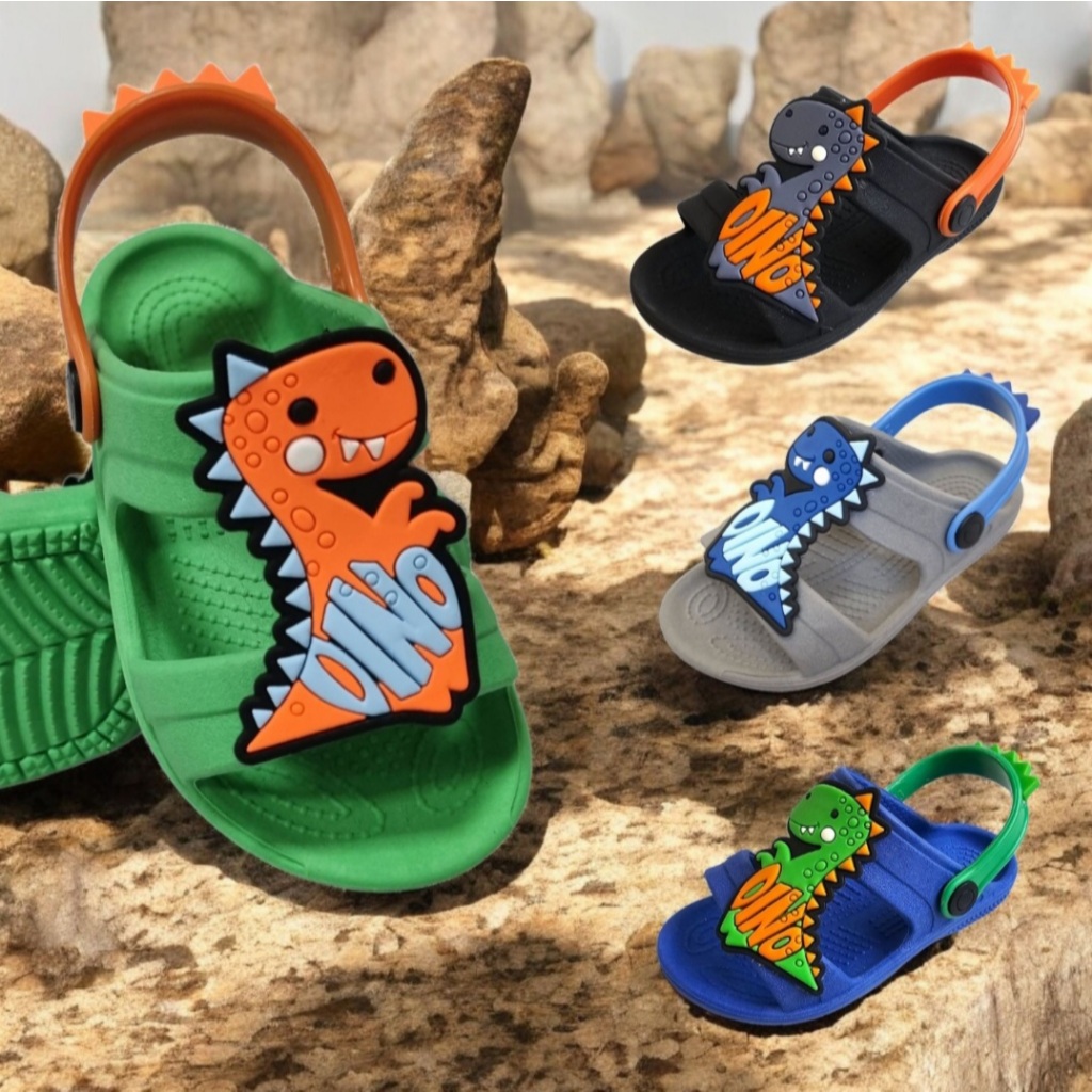 Sandália Papete infantil menino babuche Dinossauro Personagens varias cores Confortável e leve macia volta as aulas