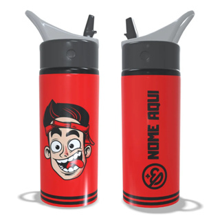 Garrafa Squeeze de Alumínio Enaldinho Youtuber Infantil Escolar Com Nome em Oferta na Shopee