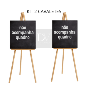 KIT 2 Cavalete Para Recepção de Casamento Aniversario Noivos