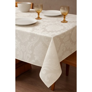 Toalha De Mesa Tecido Jacquard Retangular Durável e Elegante 4/6/8 Lugares Luxo Promoção em Oferta na Shopee