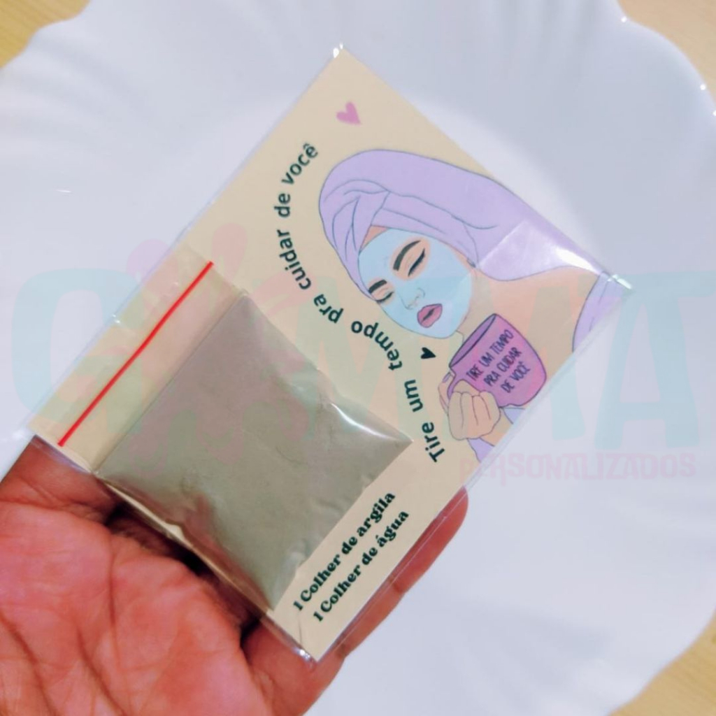 Mimos para clientes 50 unidades - Sachês de Argila em Oferta na Shopee