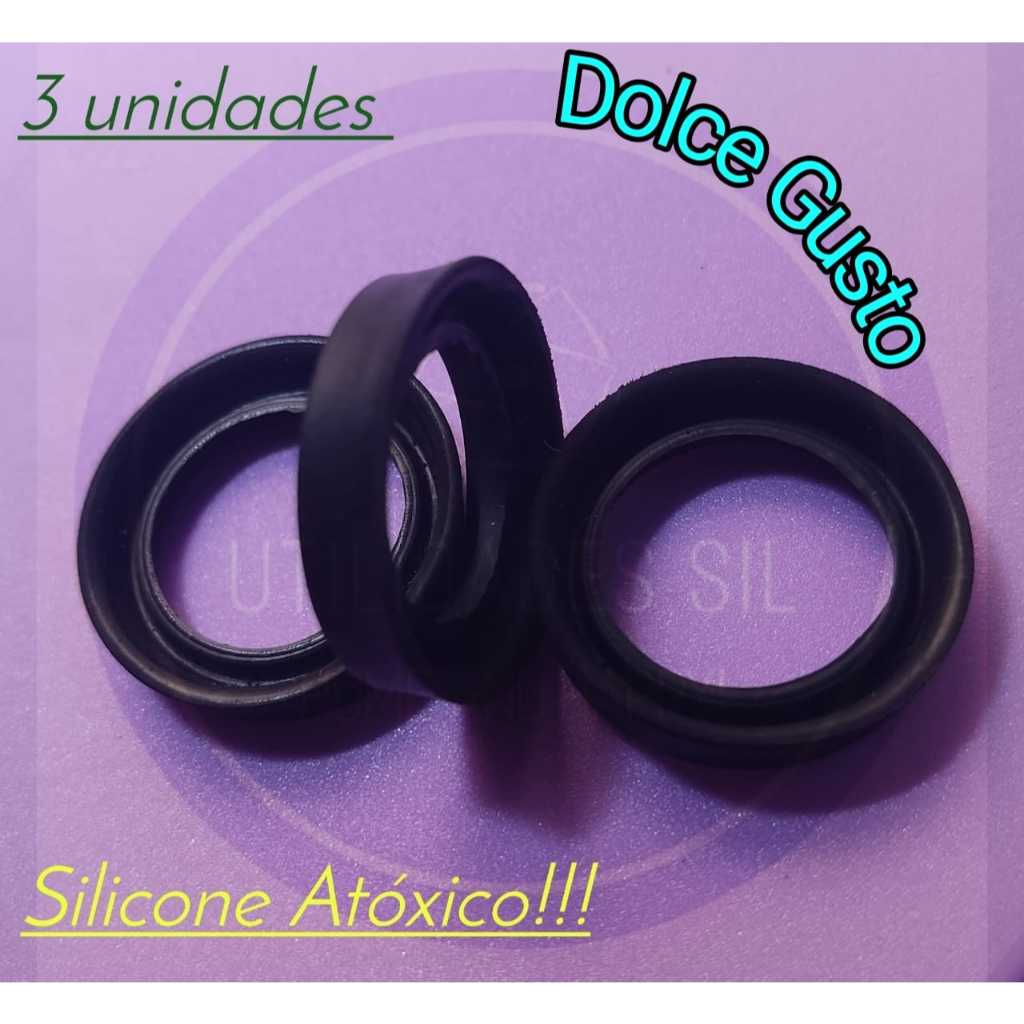 Kit 3 peças Vedação Silicone Borracha Gaxeta Retentor Anel Cafeteira Dolce Gusto. em Oferta na Shopee