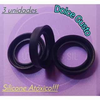 Kit 3 peças Vedação Silicone Borracha Gaxeta Retentor Anel Cafeteira Dolce Gusto. em Oferta na Shopee