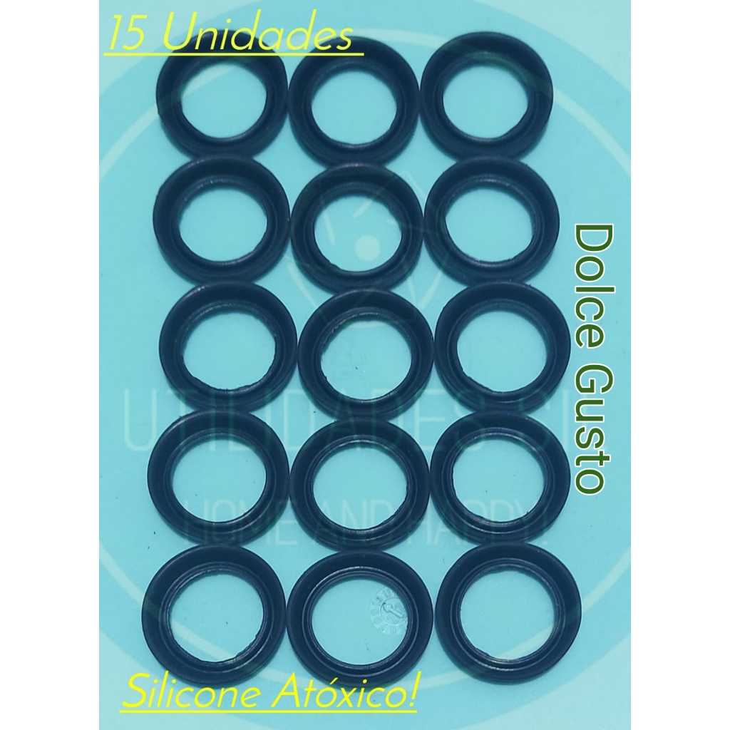 Kit 15 peças novo Vedação Silicone Borracha Gaxeta Retentor Anel Cafeteira Dolce Gusto.