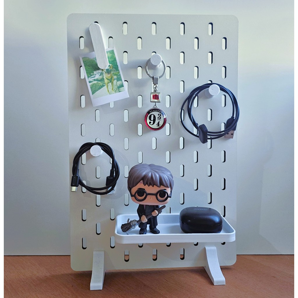 Mini Pegboard de Mesa Vertical/Horizontal para Escritório