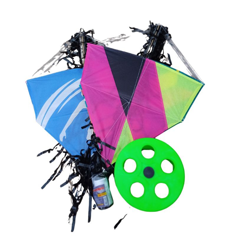 Kit Pipa Gt Rabiola Carretilha Neon e Linha