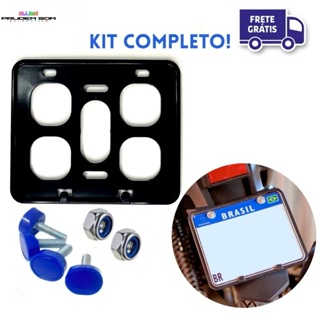 Suporte Protetor De Placa Moto Mercosul Plastico em Oferta na Shopee