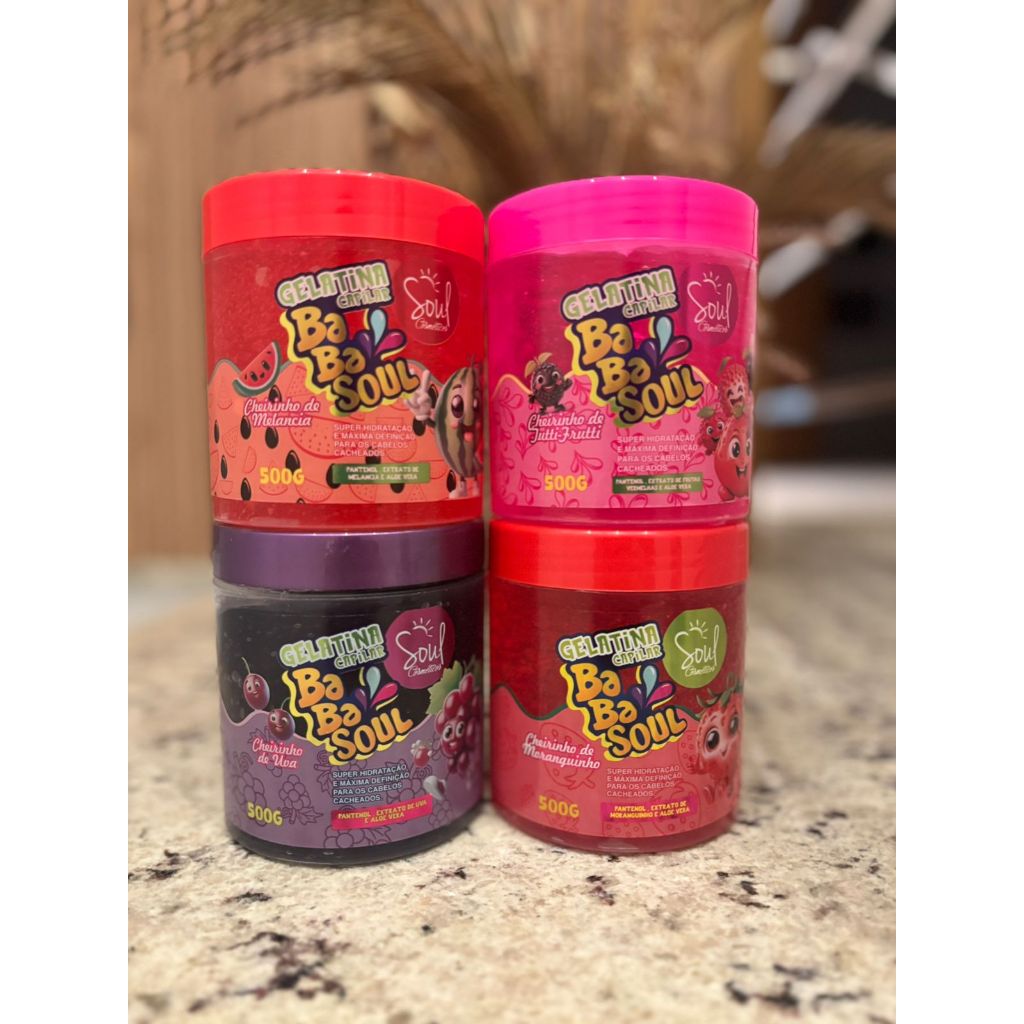 Gelatina Capilar Babasoul 500g em Oferta na Shopee