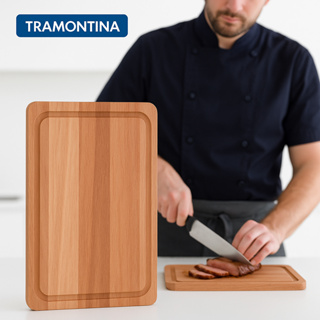Tábua de Corte Profissional Tramontina 34cm Madeira Resistente Uso Diário Cozinha, Carnes, Churrasco em Oferta na Shopee