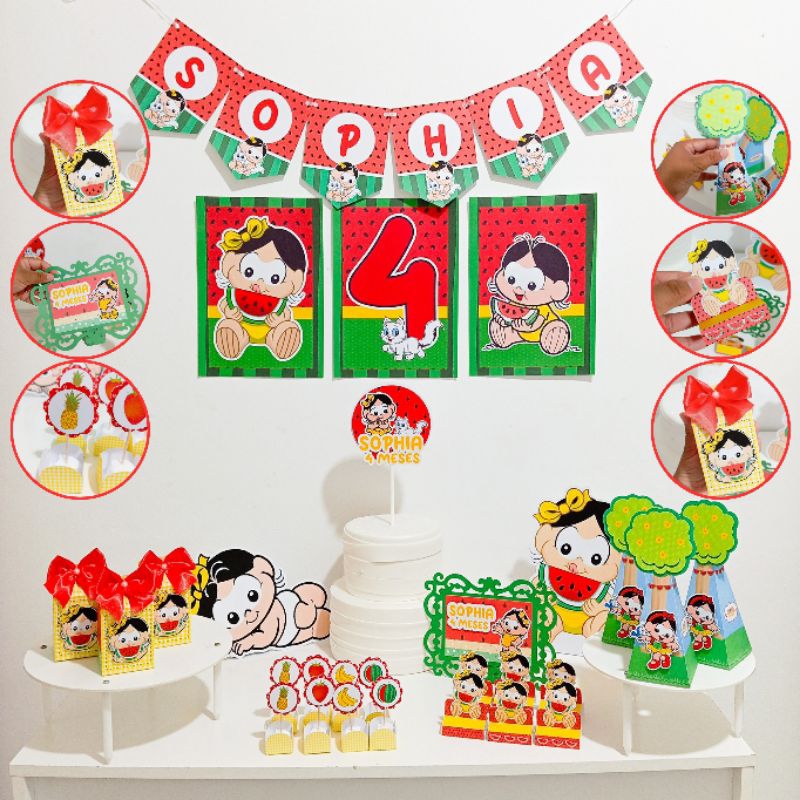 KIT FESTA MAGALI BABY SÓ UM BOLINHO | MESVERSÁRIO ANIVERSÁRIO