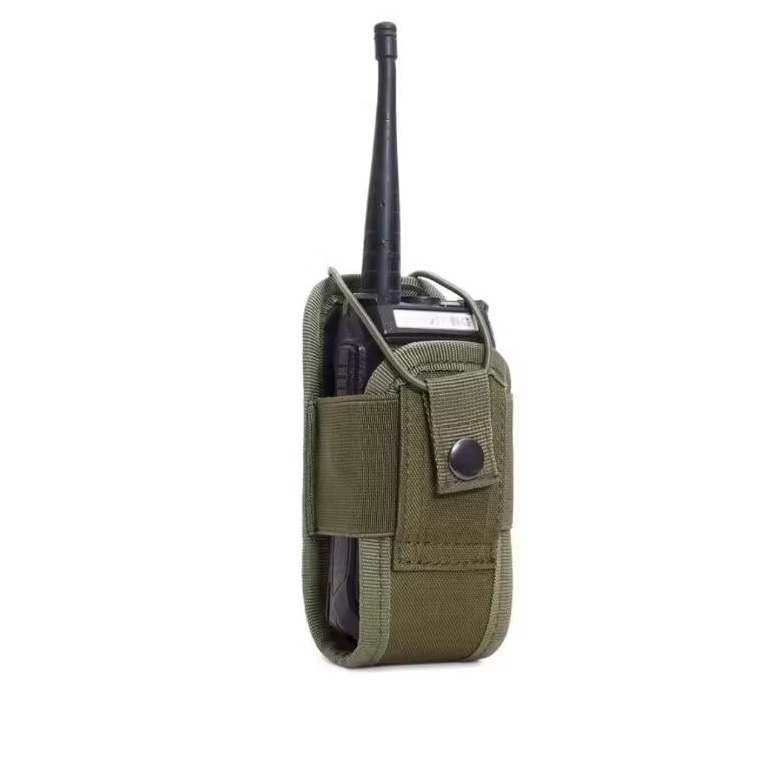 Porta HT Rádio Modular Sistema Molle Nylon 1000D Verde Exército